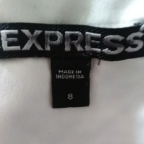 Y2K Express halter dress white and black size 8 - Picture 7 of 8